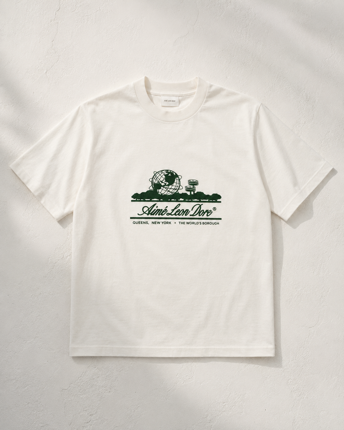 Aimé Leon Dore Graphic T-Shirt White & Dark Green