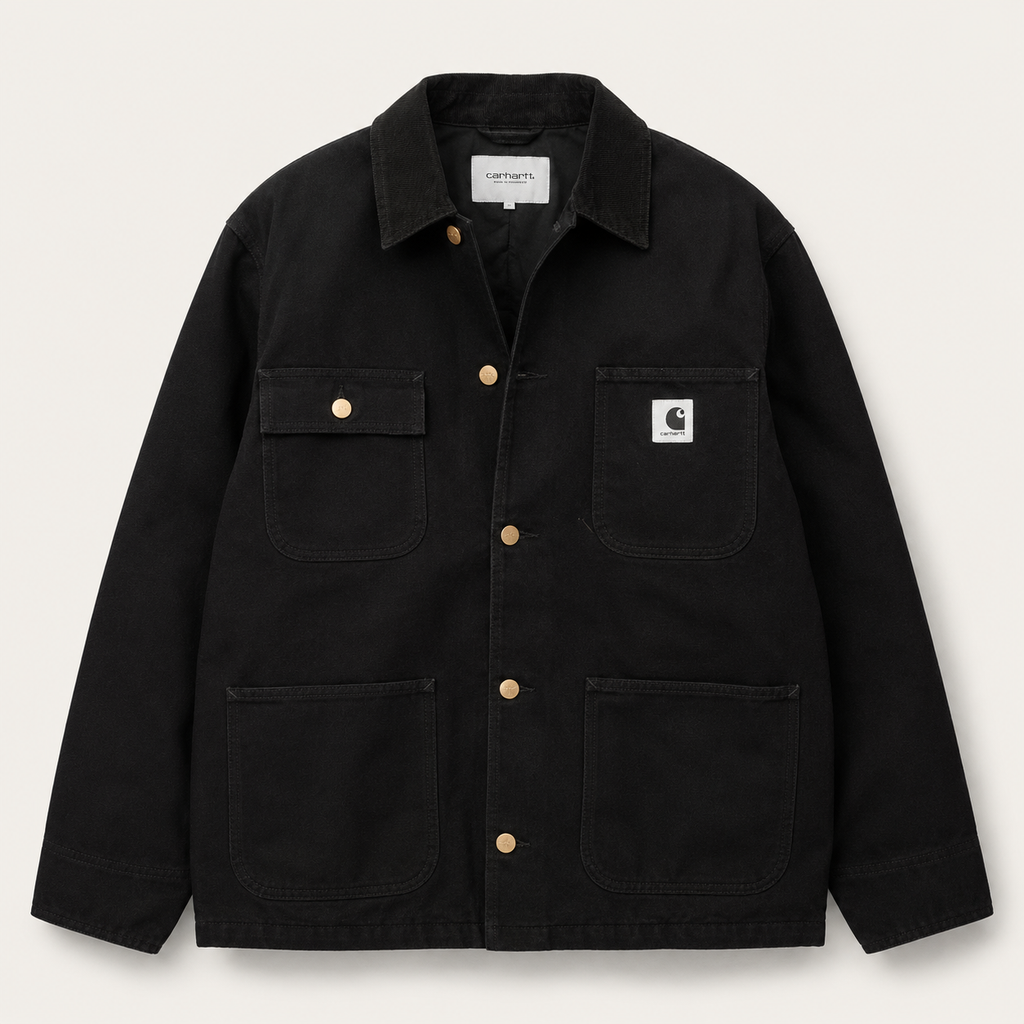 Carhartt WIP OG Michigan Coat Black – Vintage Workwear Jacket